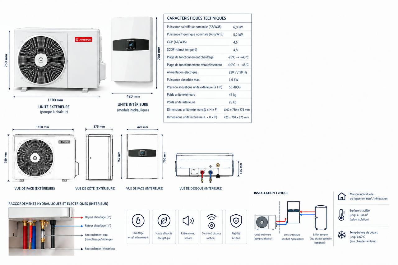 Ariston Nimbus Plus 80 M Net R32 — Vue 4